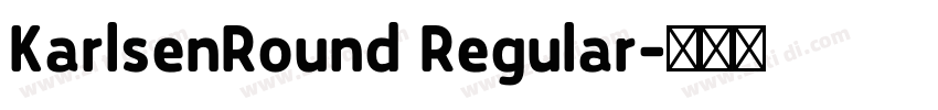 KarlsenRound Regular字体转换